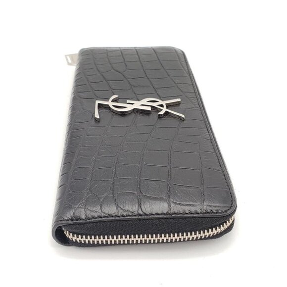 YSL Yves Saint Laurent Zippy Black Wallet lux340-102325 - Picture 4 of 13